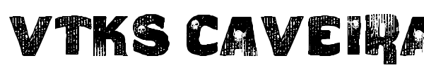 VTKS Caveirada font preview